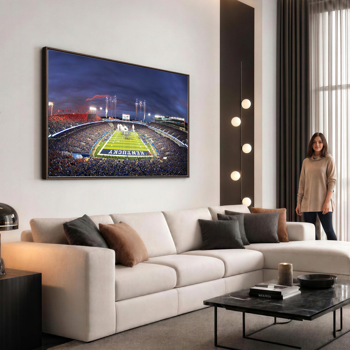 26008-MGV-CV-36X24 - Kroger Field Canvas Wall Art, Kentucky Stadium Wall Art