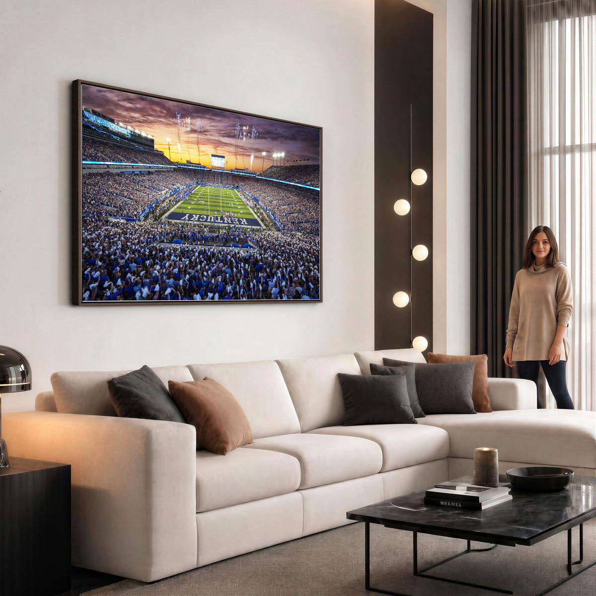 78524-MGV-CV-36X24 - Kroger Field Wall Art Print, Kentucky Stadium Wall Art