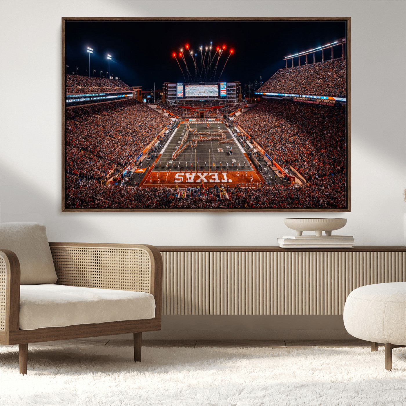 MGV-FC-36X24 - Texas Memorial Stadium Wall Art Canvas Print