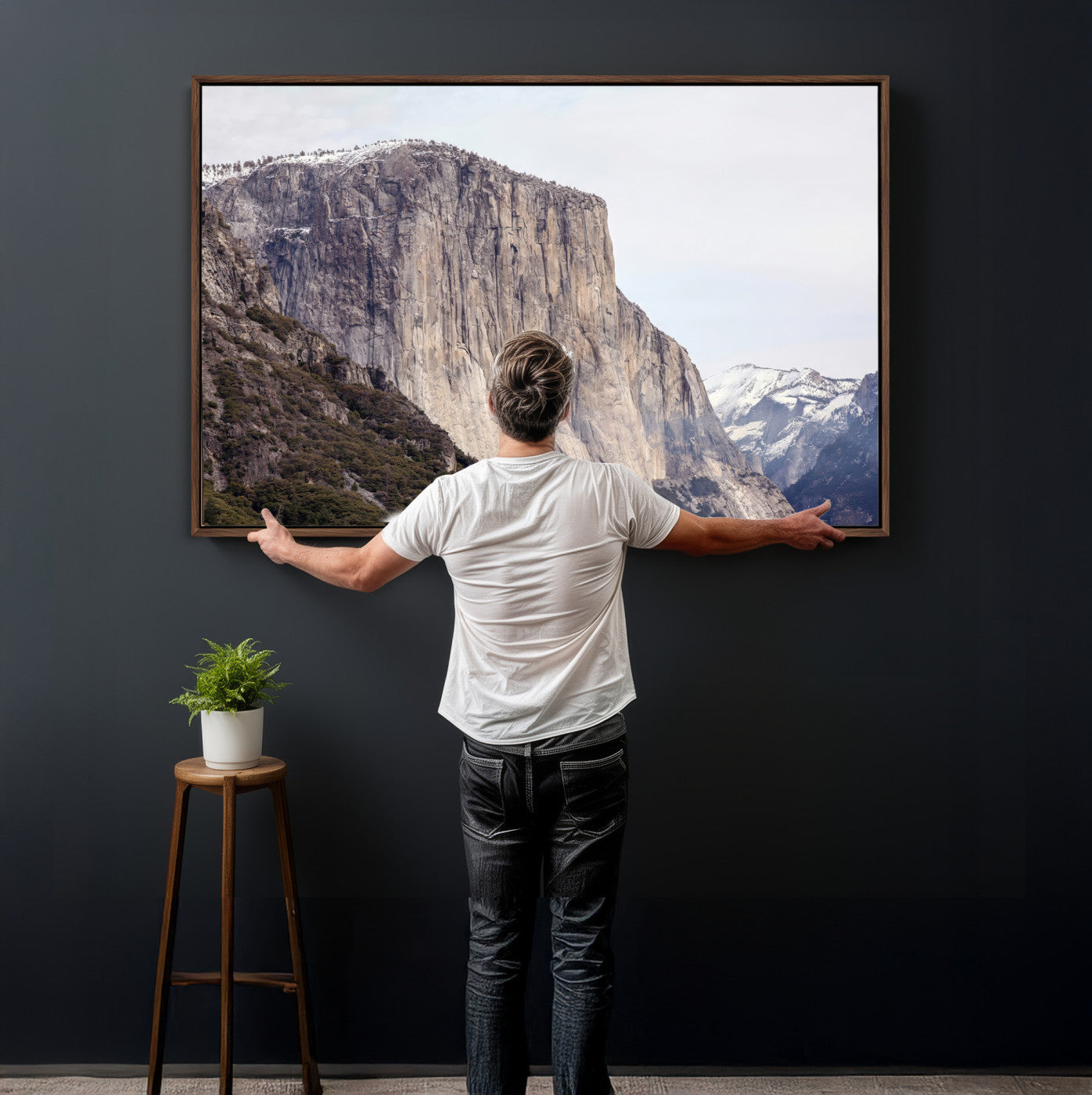 74506434-MGV-CV-36X24 - El Capitan Yosemite Mountain Wall Art – Yosemite Cliff Canvas Print, Rugged Terrain and Timeless Wilderness Decor for Office, Living Room or Cabin