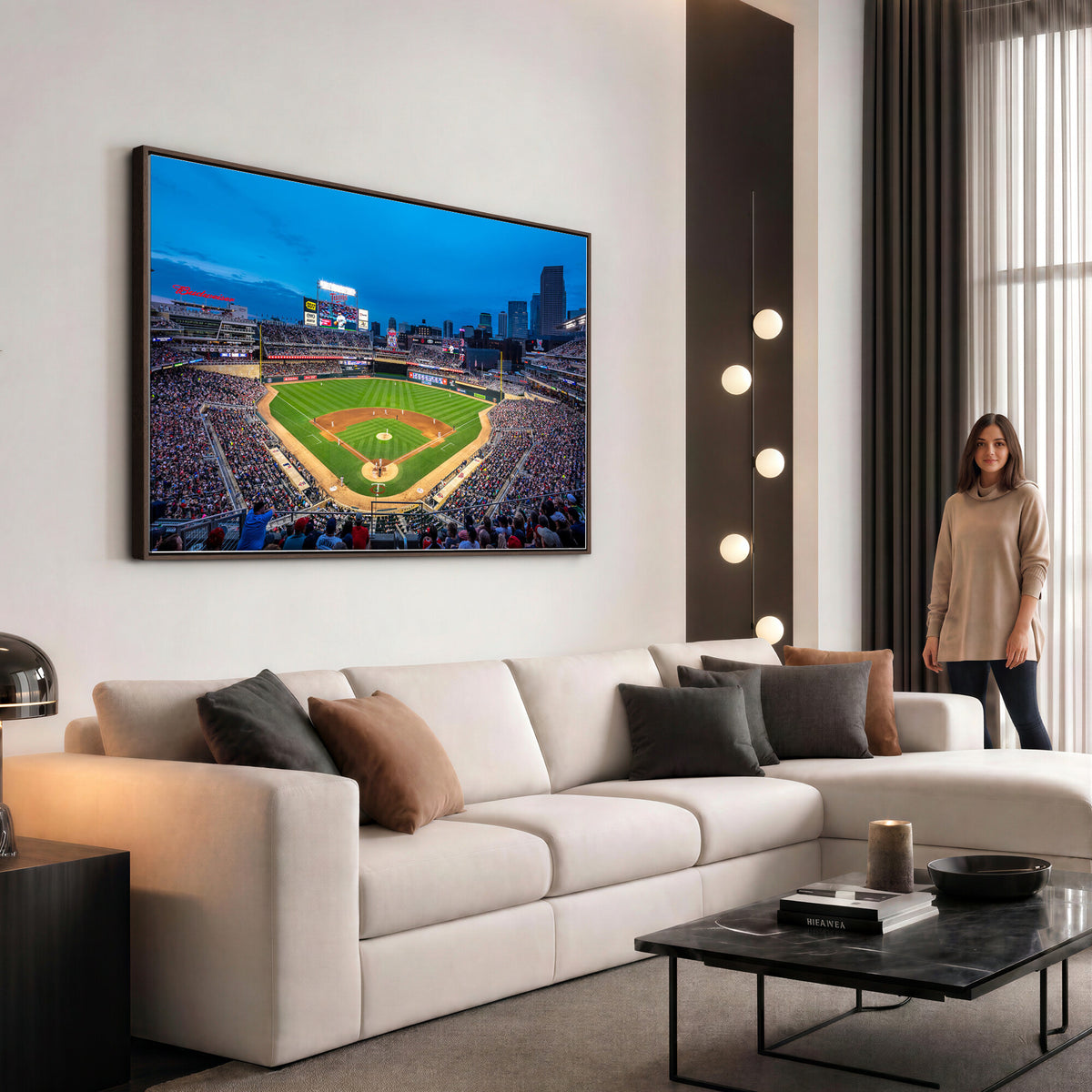 77273035-MGV-CV-36X24 - Target Field Stadium Wall Art Canvas Print, Minnesota Twins