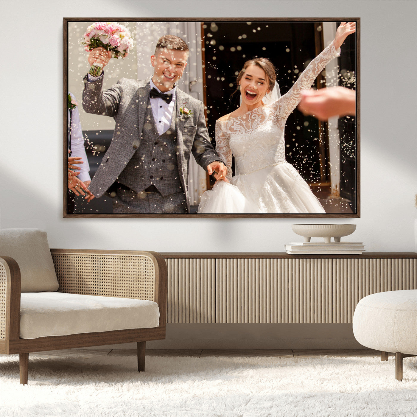 Framed Create Your Canvas Print - Personalized Wall Art for Home Decor Wall Art Print, Create Your Own Photo Canvas Print