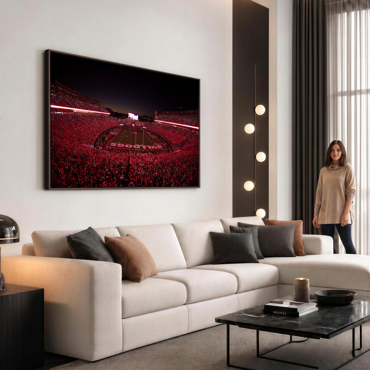 38331045-MGV-CV-36X24 - Dooley Stadium Wall Art, Sports Arena Canvas Print, Dooley Field Sanford Stadium