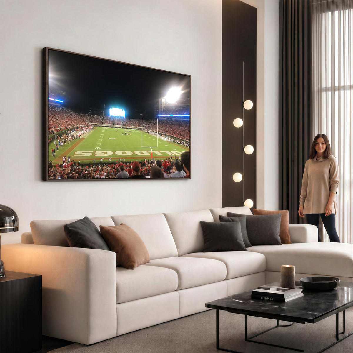 16230786-MGV-CV-36X24 - Dooley Stadium Wall Art, Sports Arena Panoramic Canvas