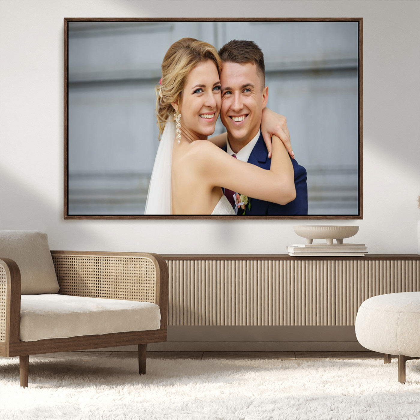 MGV-FC-36X24 - Create Your Own Photo Framed Canvas Print - Custom Personalized Wall Art Print for Gift