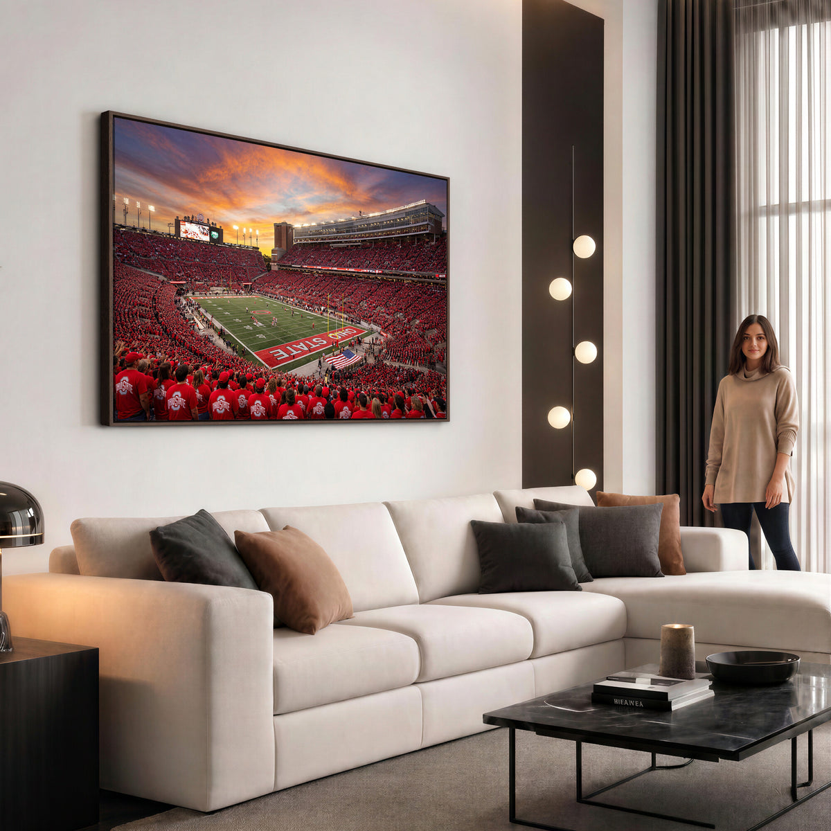 73119077-MGV-CV-36X24 - Stadium Wall Art Canvas Print