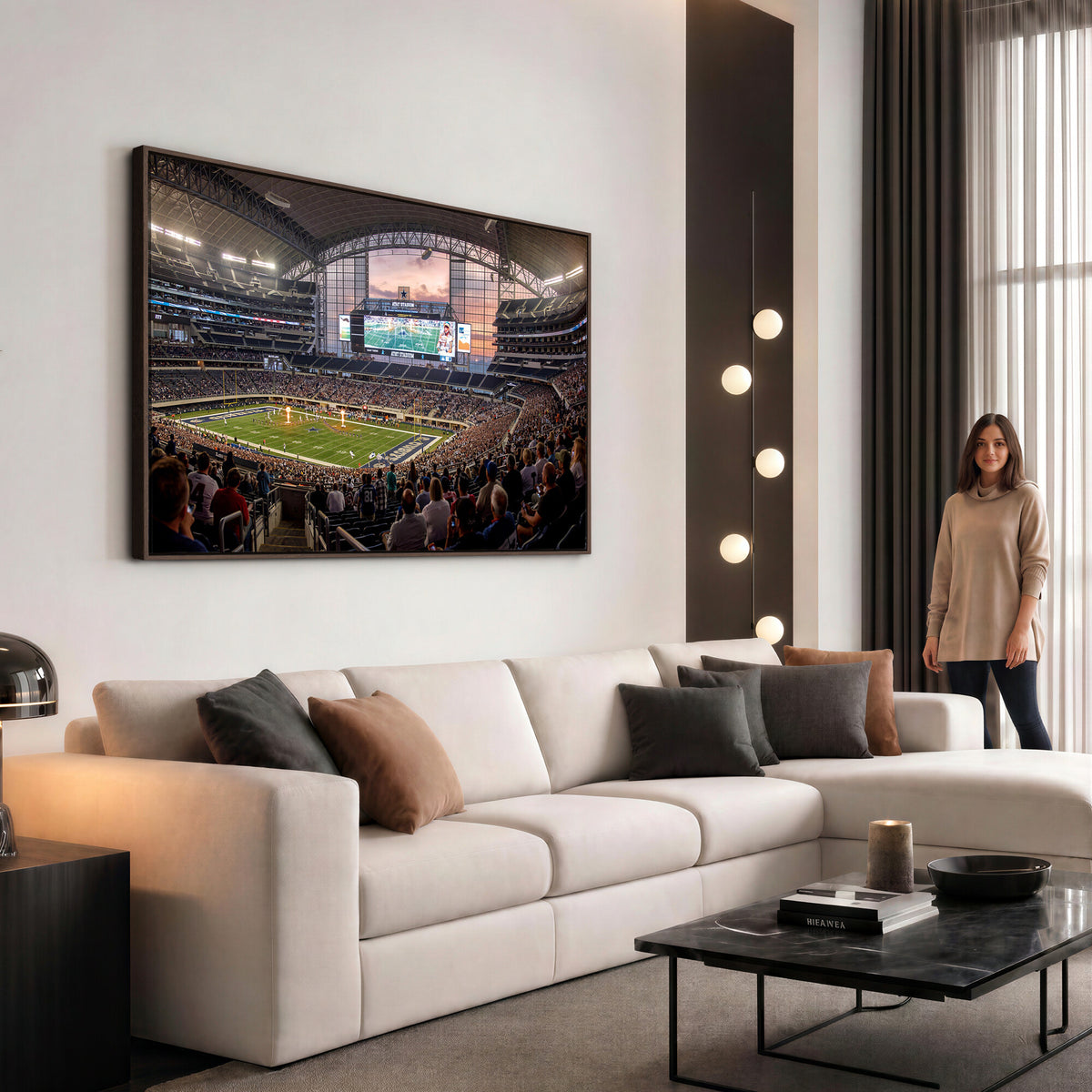 61524160-MGV-CV-36X24 - Stadium Wall Art Canvas Print