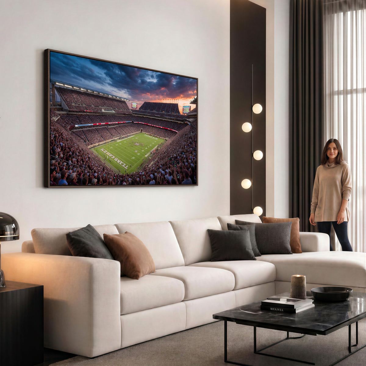 55475837-MGV-CV-36X24 - Stadium Wall Art Canvas Print