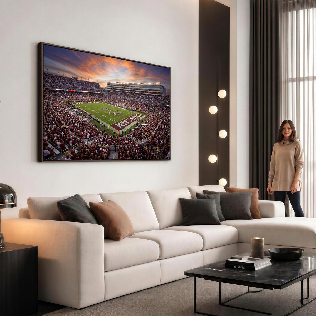 66624578-MGV-CV-36X24 - Stadium Wall Art Canvas Print