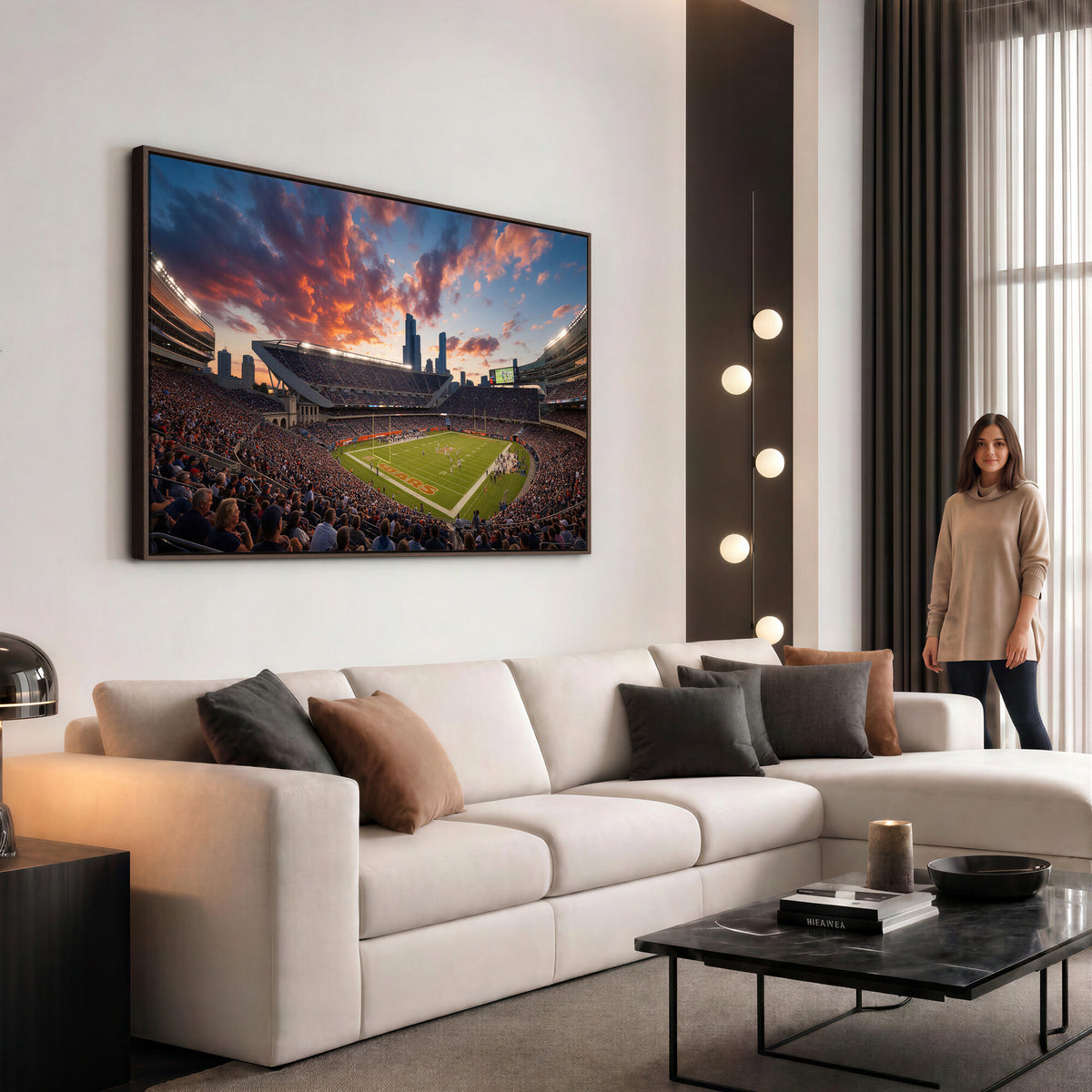 21104528-MGV-CV-36X24 - Stadium Wall Art Canvas Print