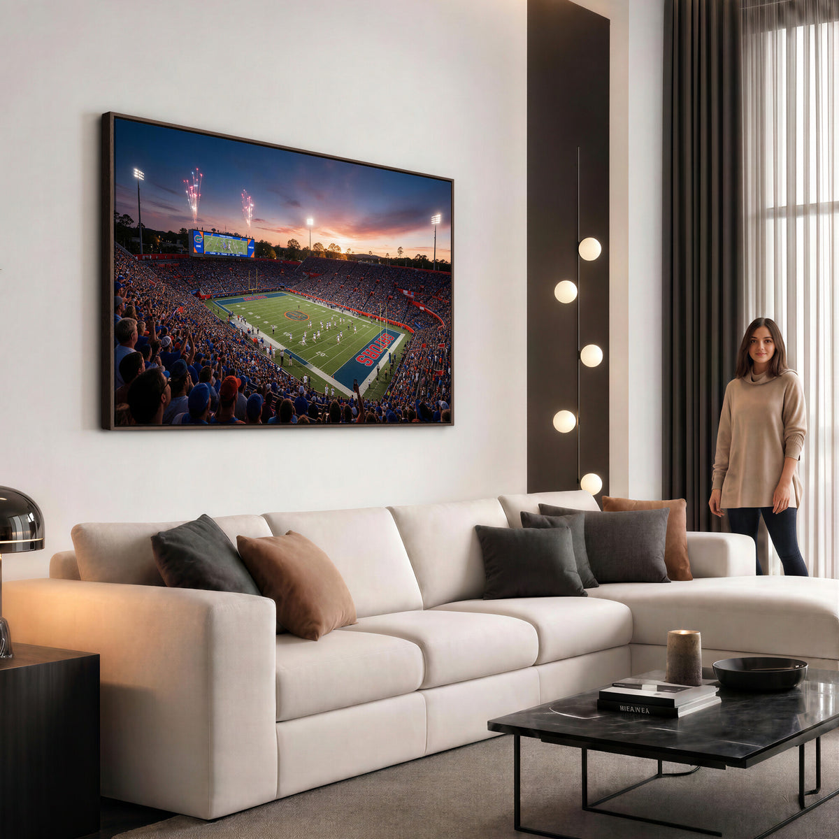 76151234-MGV-CV-36X24 - Stadium Wall Art Canvas Print