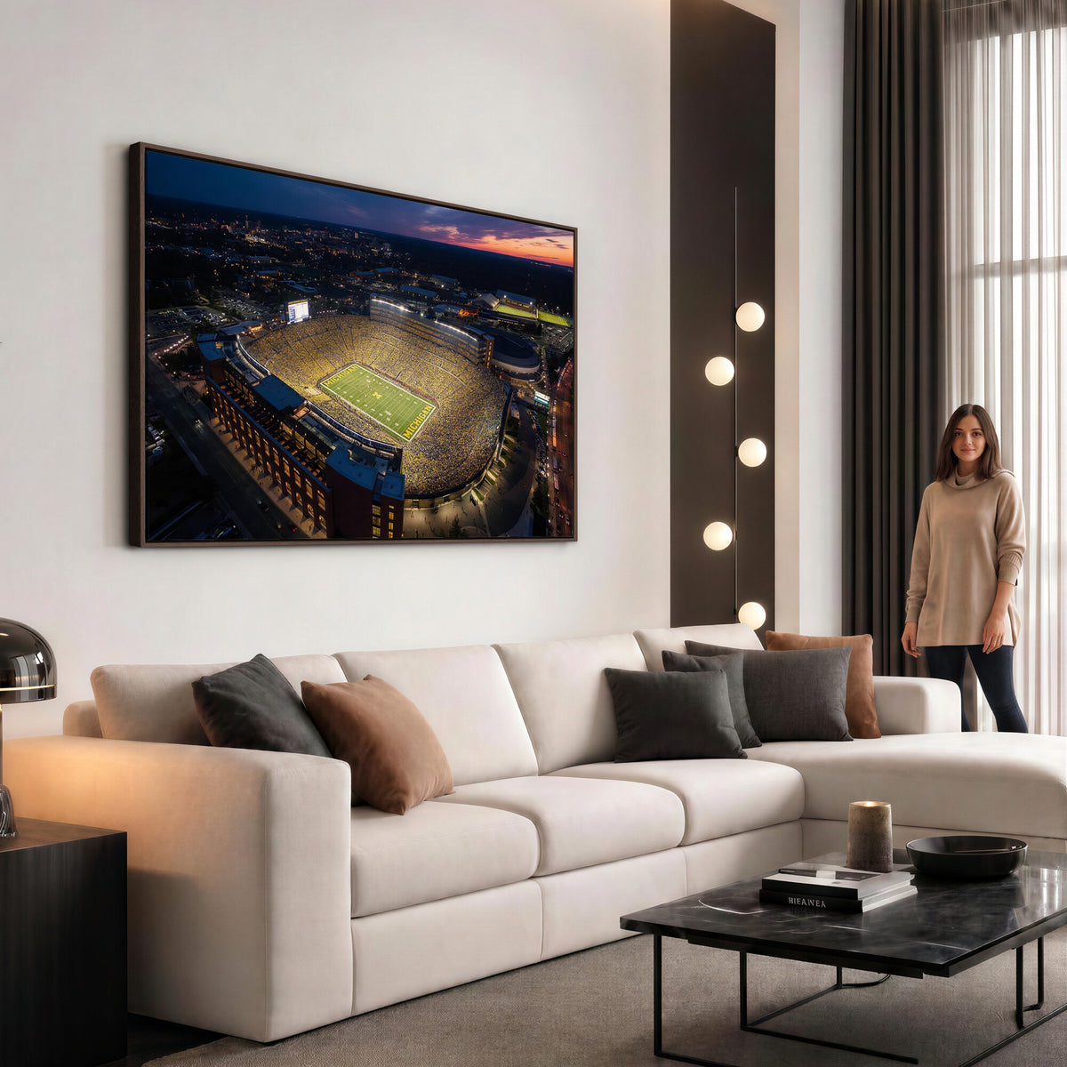 61127284-MGV-CV-36X24 - Stadium Wall Art Canvas Print