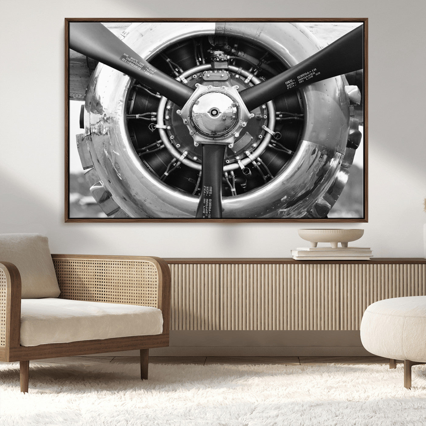 MGV-FC-36X24 - Vintage Airplane Wall Art Canvas Print