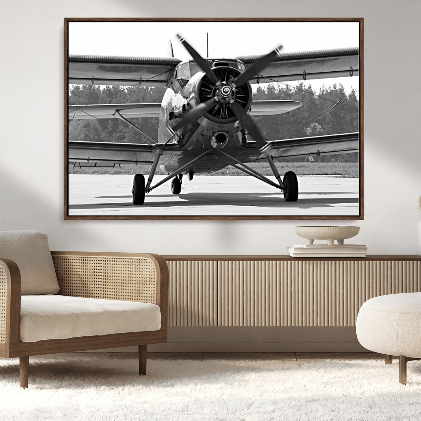 MGV-FC-36X24 - Wall Art Old War Plane Canvas Print