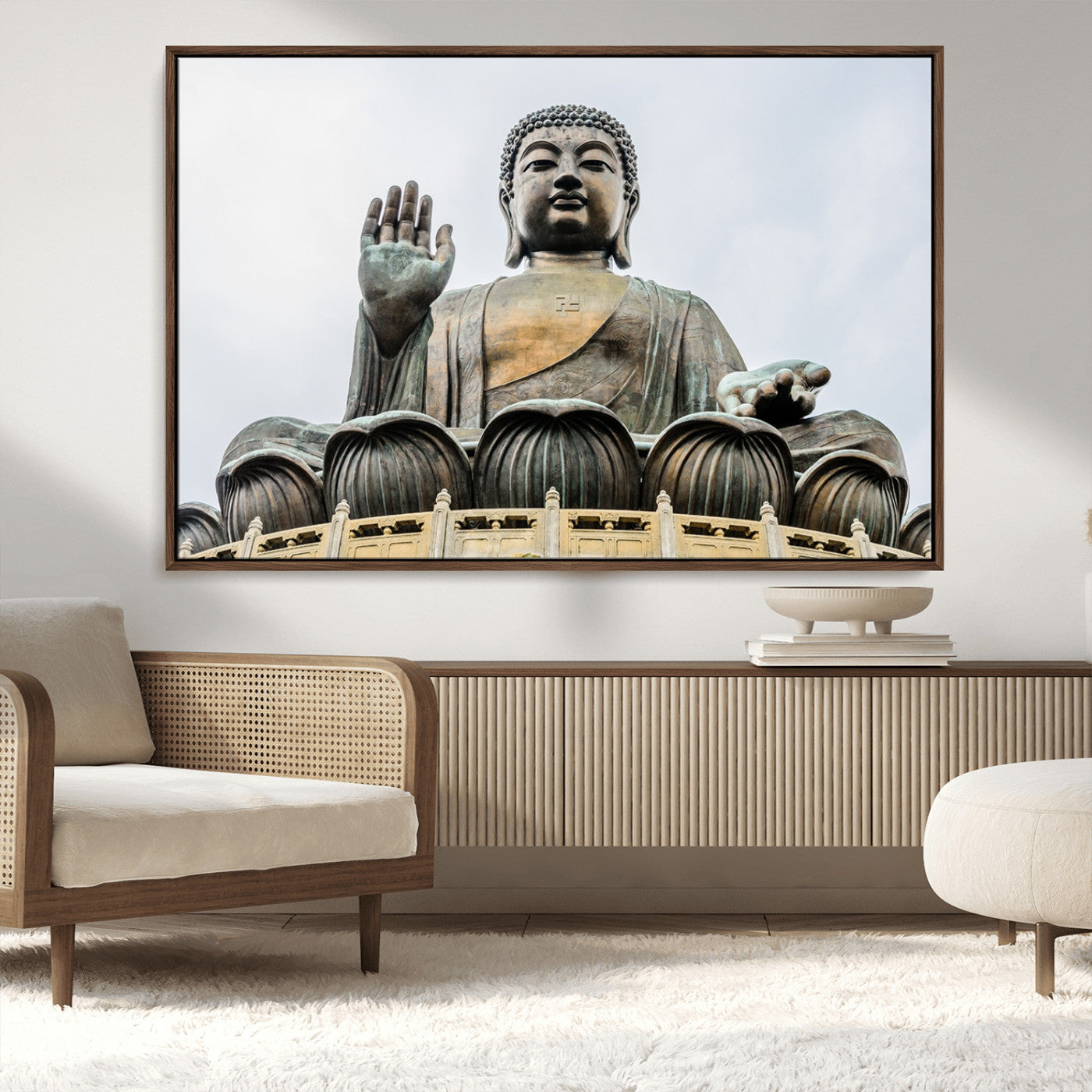 MGV-FC-36X24 - Buddha Statue Wall Art Canvas Print