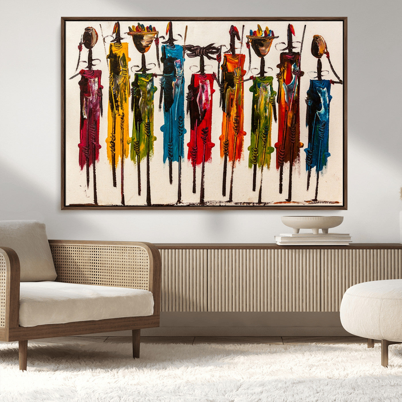 MGV-FC-36X24 - Abstract African Women Wall Art Canvas Print