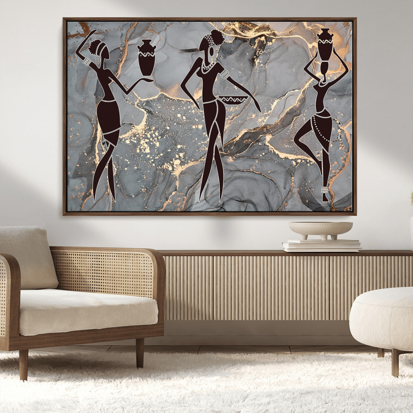 MGV-FC-36X24 - Abstract African Womens Art Canvas Print