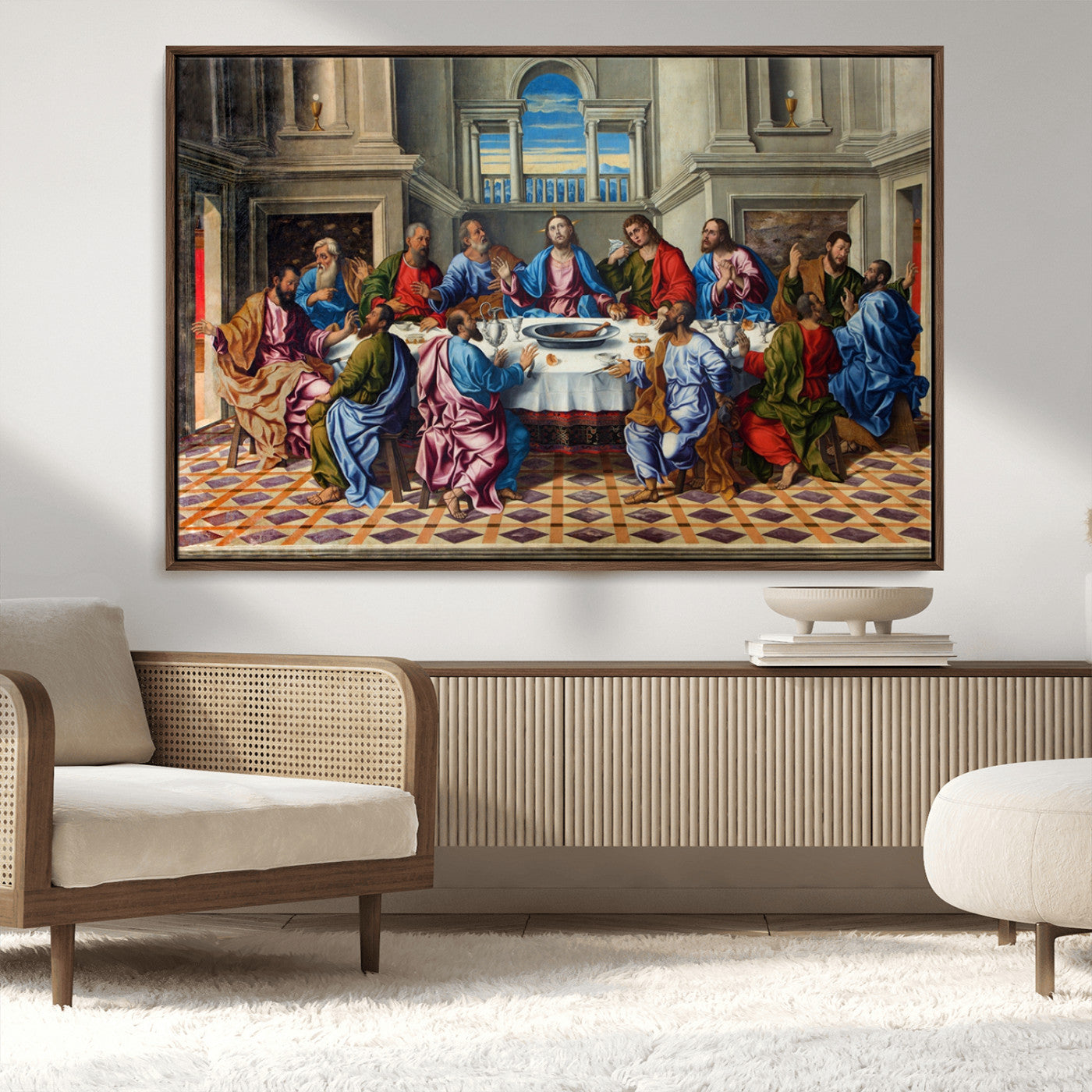 MGV-FC-36X24 - The Last Supper Multi Panel Canvas Wall Art