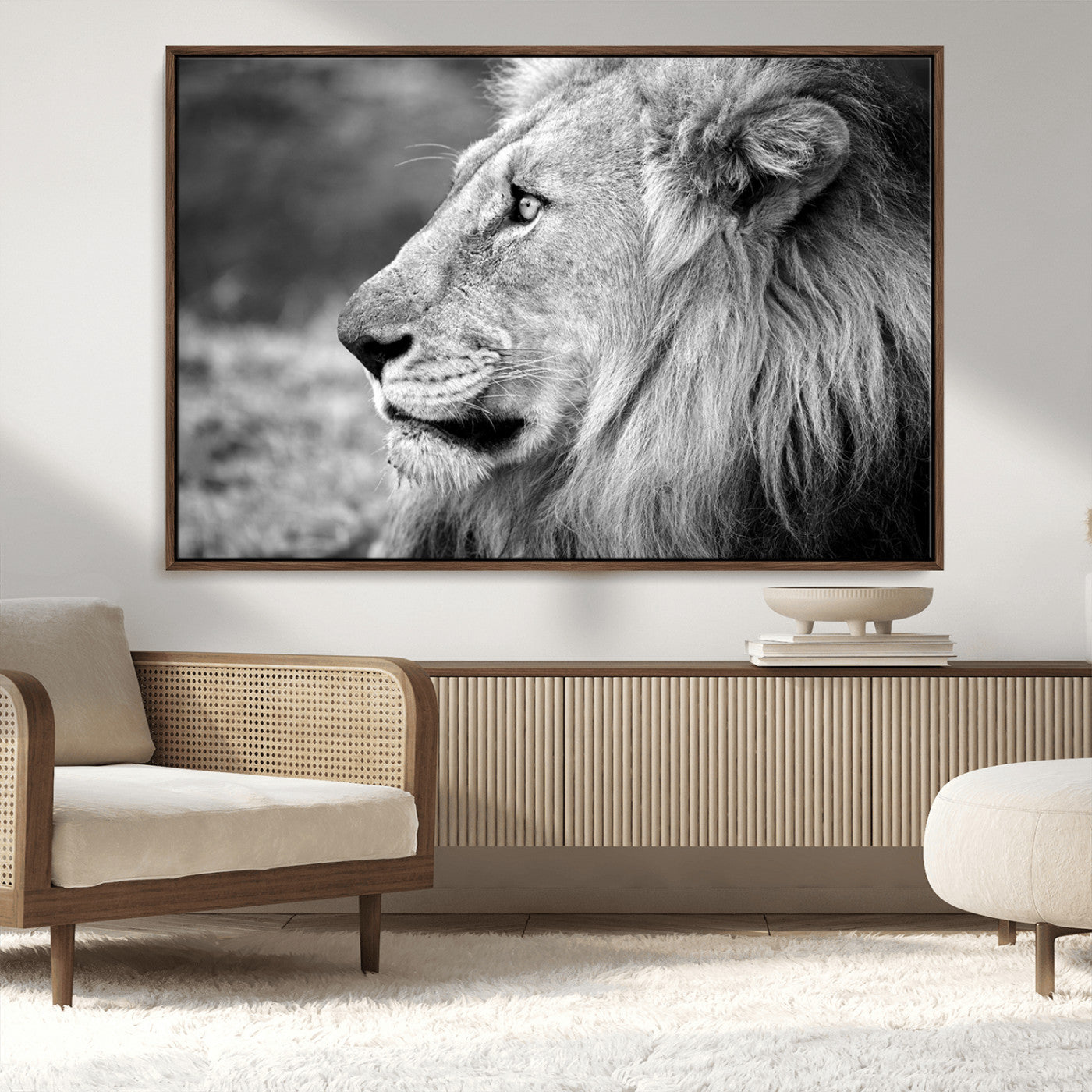 MGV-FC-36X24 - African Lion Wall Art Canvas Print