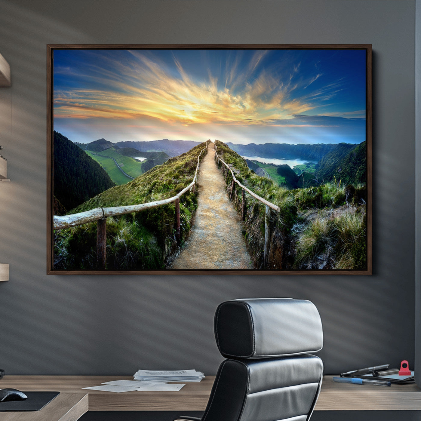 58887-MGV-CV-36X24-Mountain Landscape Wall Art Canvas Print