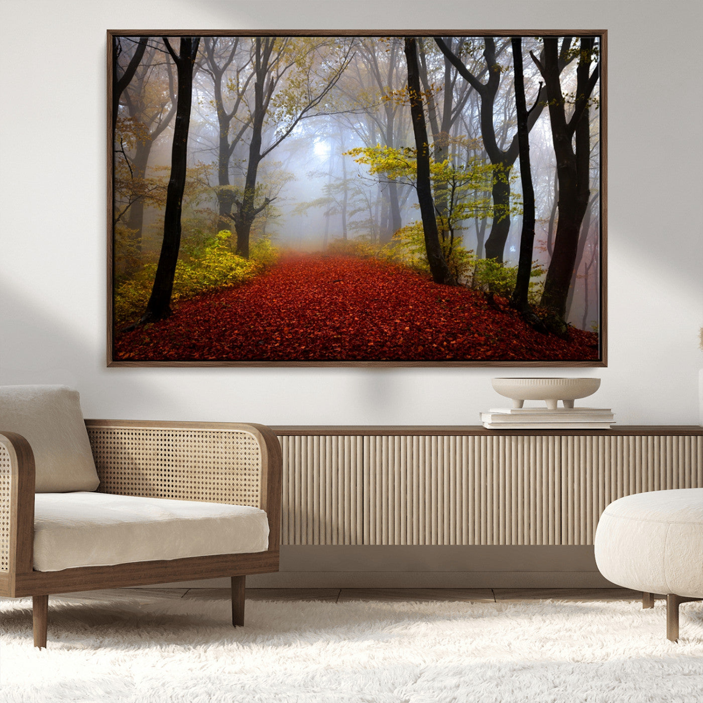 MGV-FC-36X24 - Foggy Forest Wall Art Landscape Canvas Print