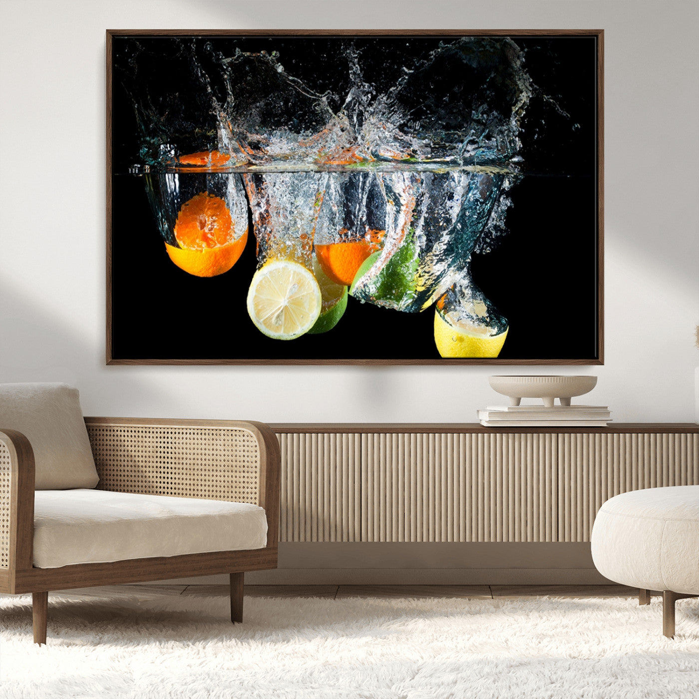 MGV-FC-36X24 - Kitchen Wall Art, Kitchen Fruits Art Canvas Print
