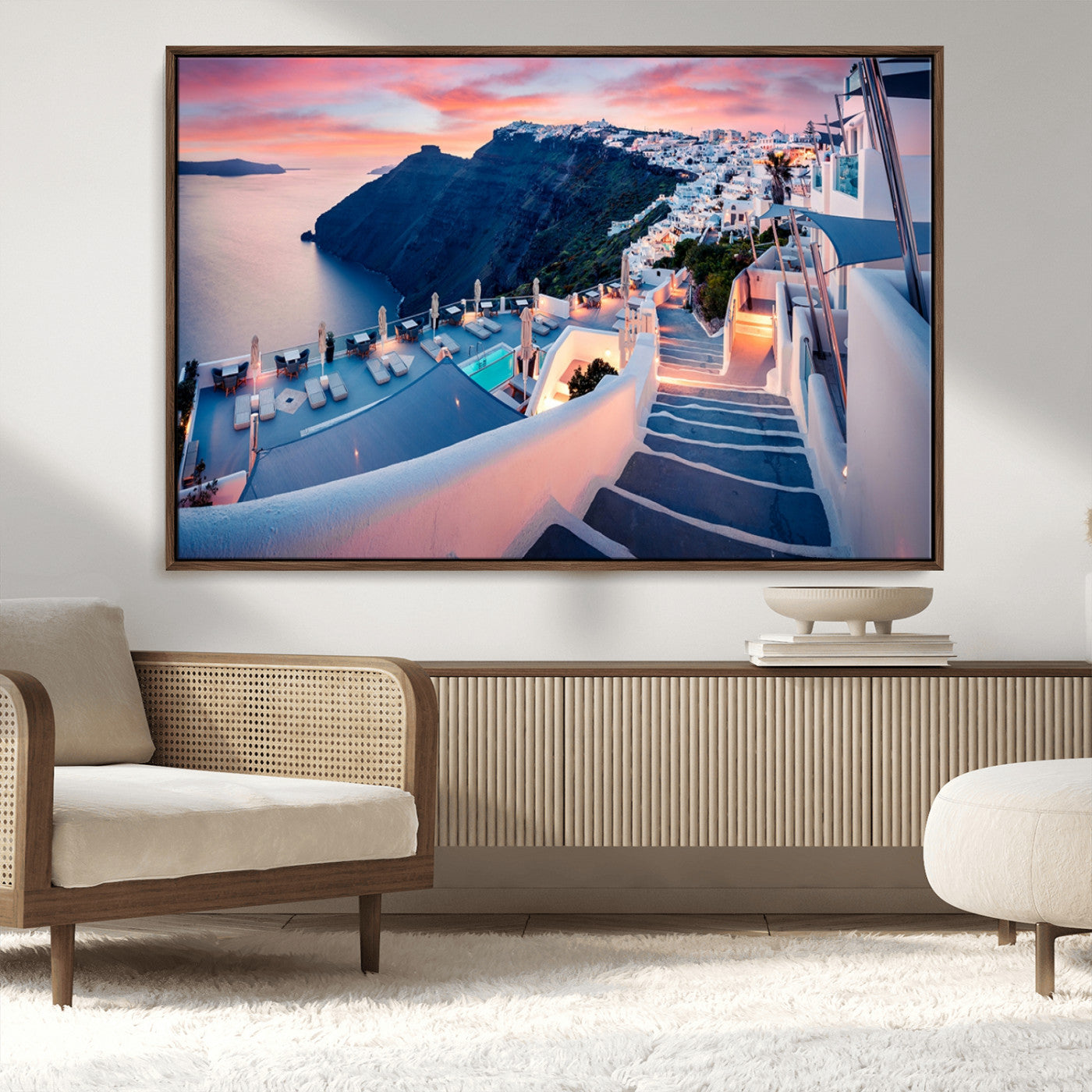 MGV-FC-36X24 - Santorini Island Wall Art Canvas Print