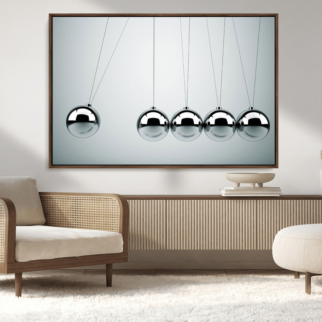 Newton's Cradle Wall Art Canvas Print | Framed Newton Cradle Wall Art