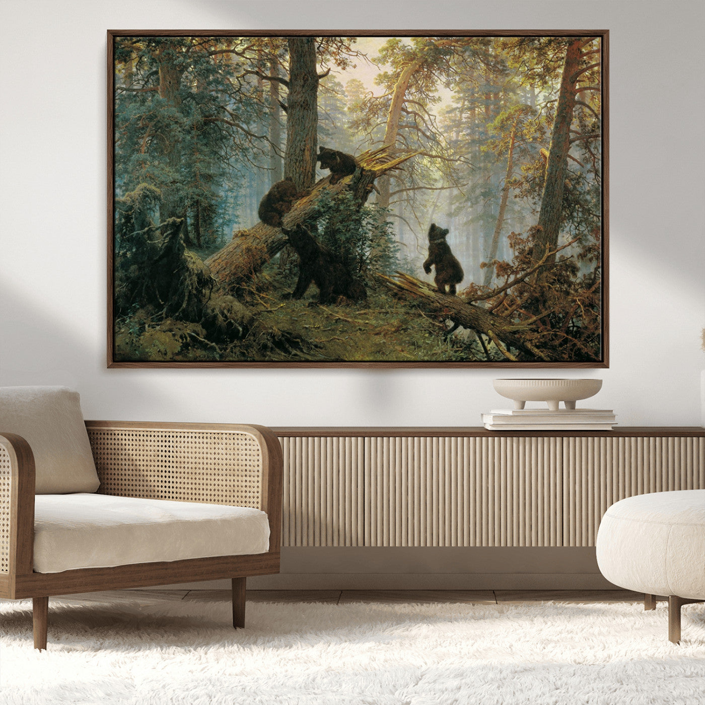 MGV-FC-36X24 - Grizzly Bear Cubs Wall Art Canvas Print