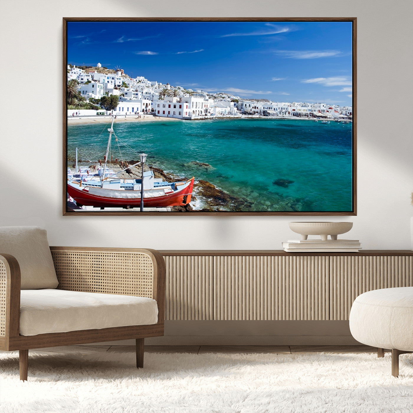 MGV-FC-36X24 - Santorini Wall Art Canvas Print