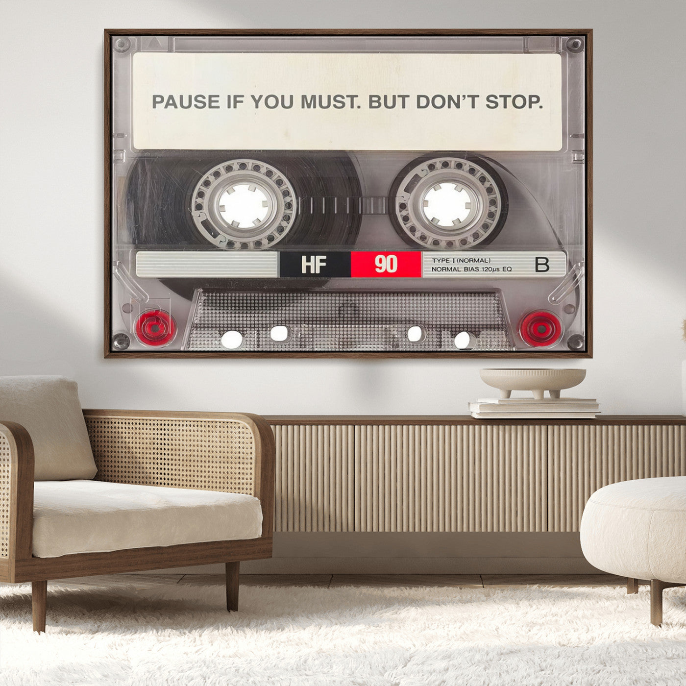 MGV-FC-36X24 - Music Cassette Iconic Wall Art Canvas Print