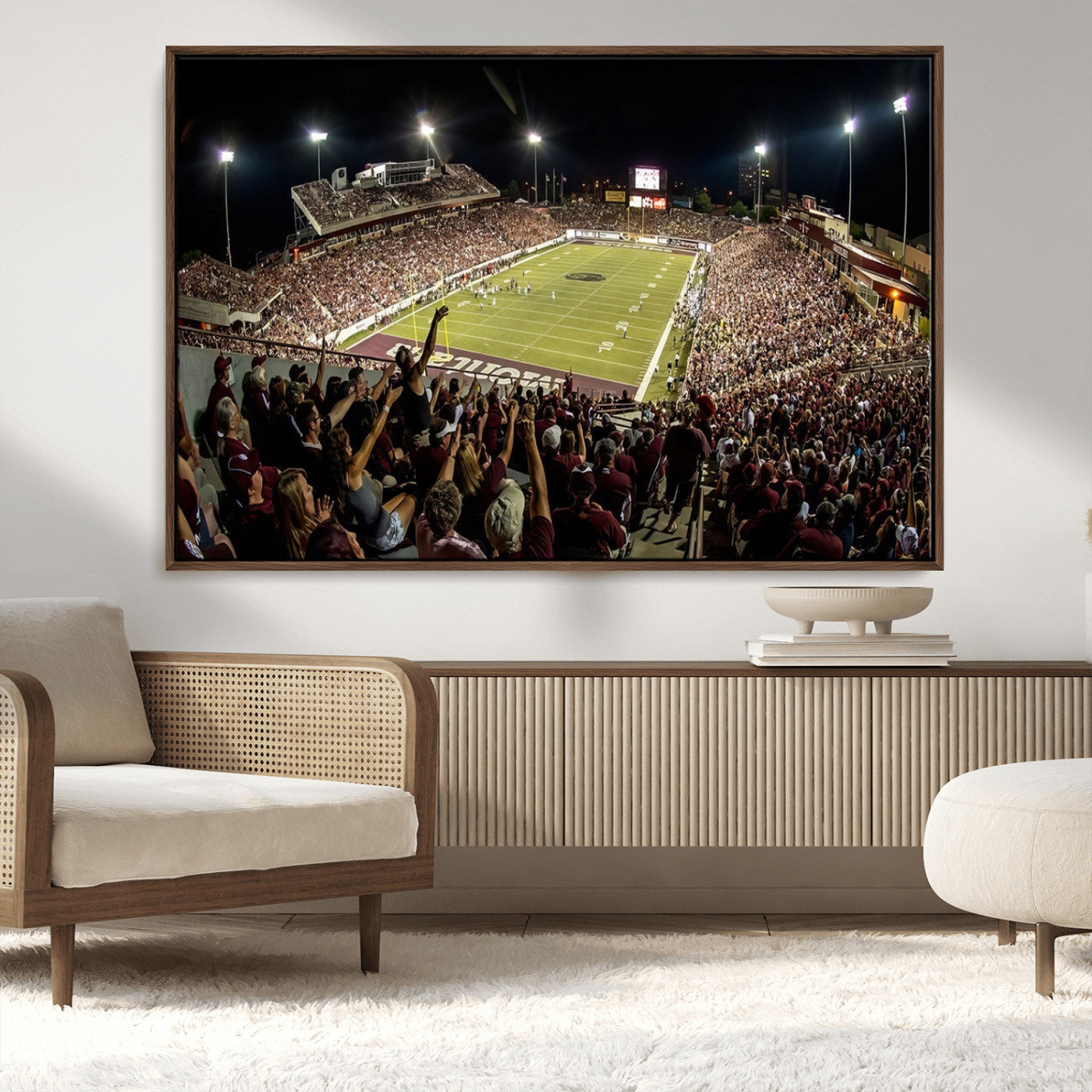 -Washington-Grizzly Stadium Canvas Print, American Football Wall Art Canvas Print, Stadium Sport Wall