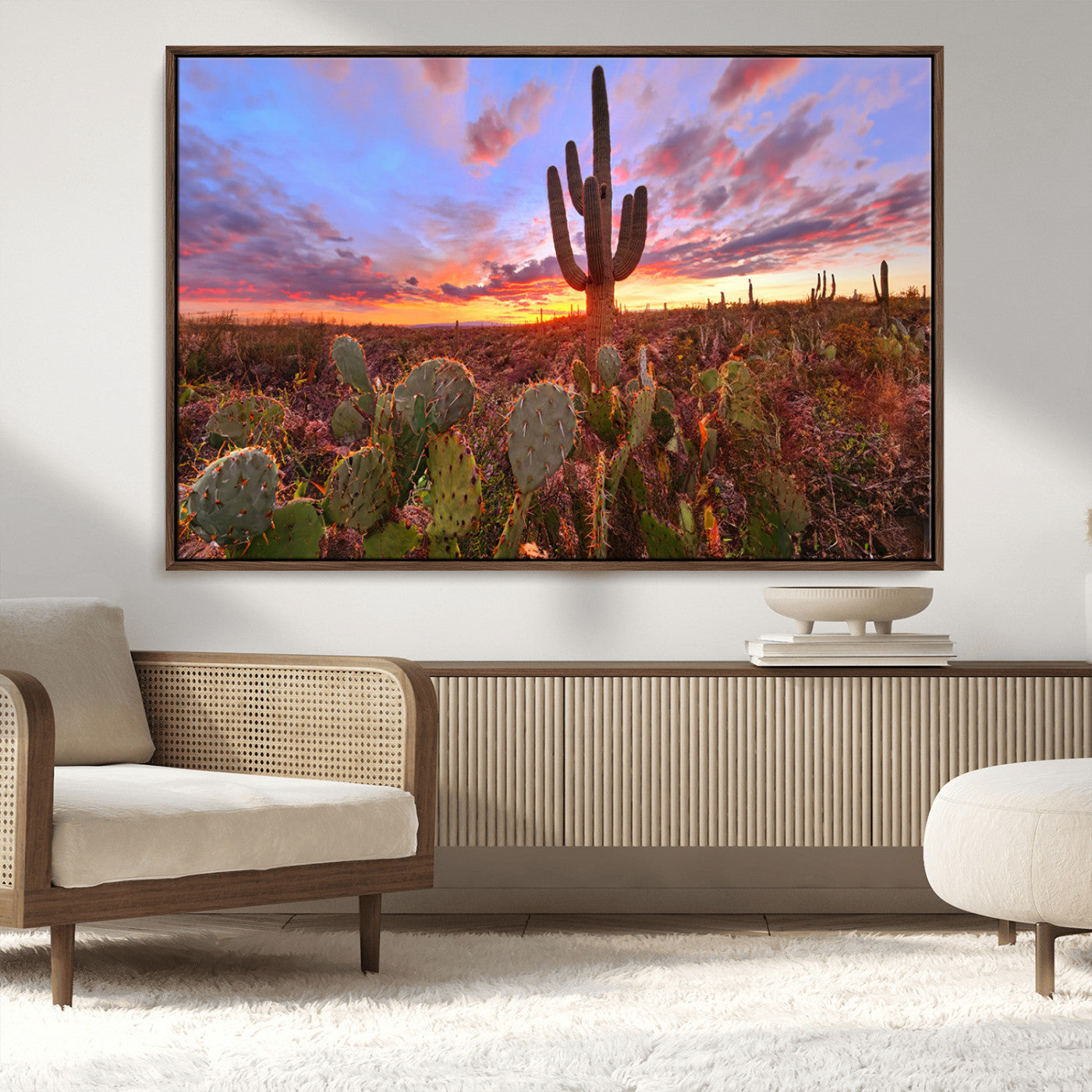 MGV-FC-36X24 - Arizona Desert Sunset Wall Art Canvas Print