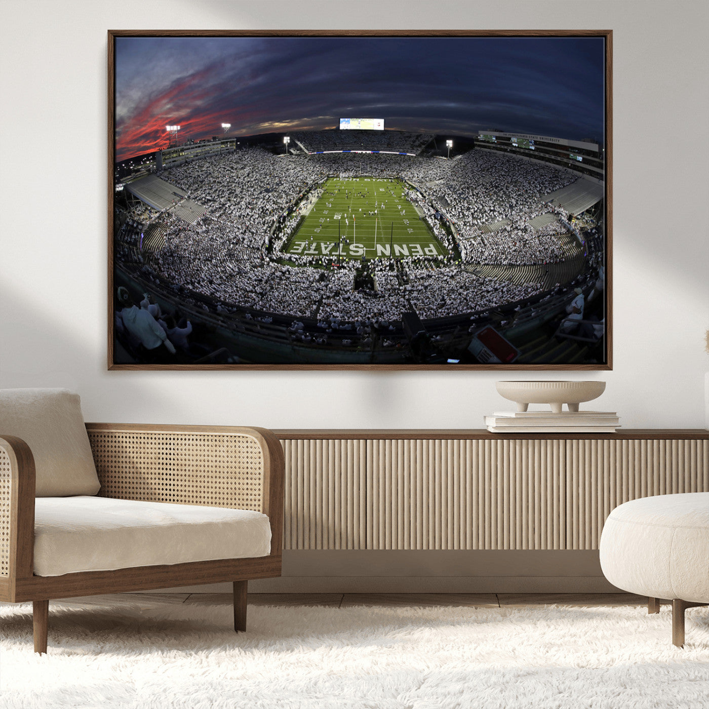 MGV-FC-36X24 - Penn State University Nittany Lions Football Team Print - University Park Beaver Stadium Wall Art