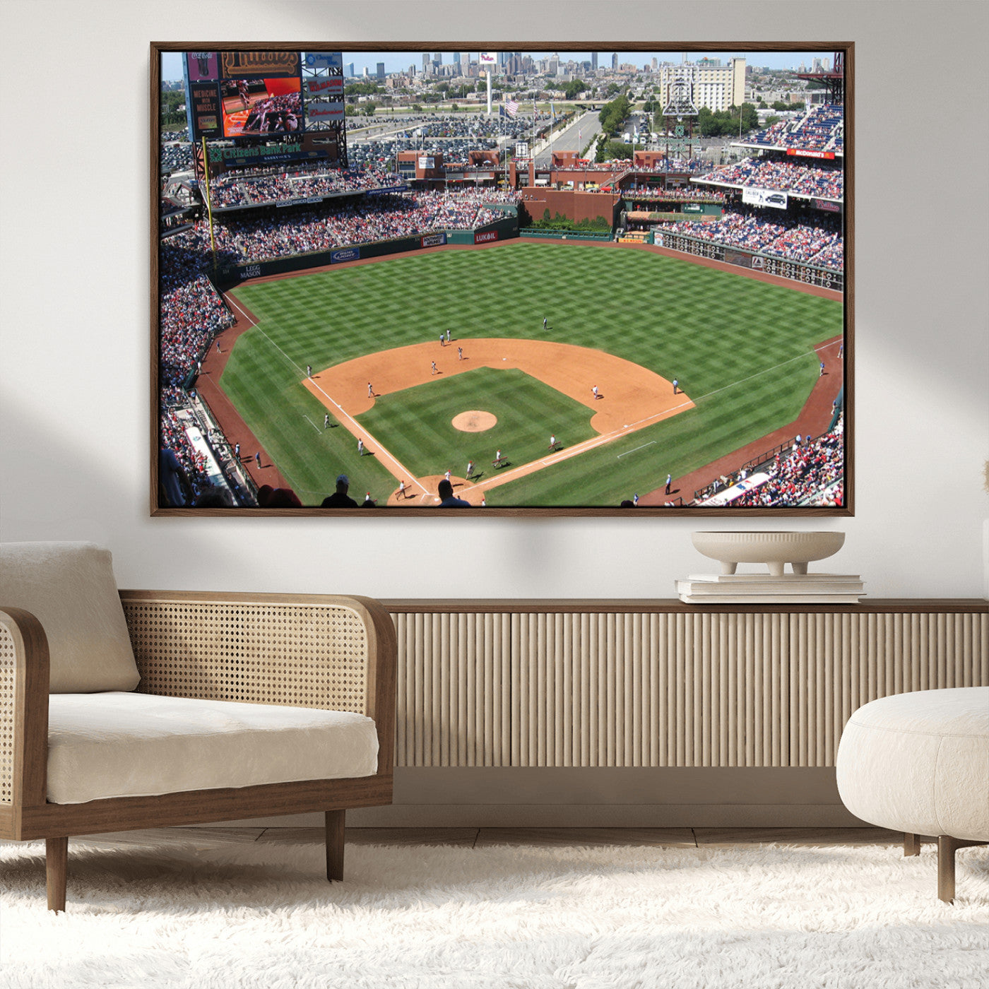 MGV-FC-36X24 - Philadelphia Phillies Baseball Team Print - Philadelphia Citizens Bank Park Stadium Wall Art Canvas
