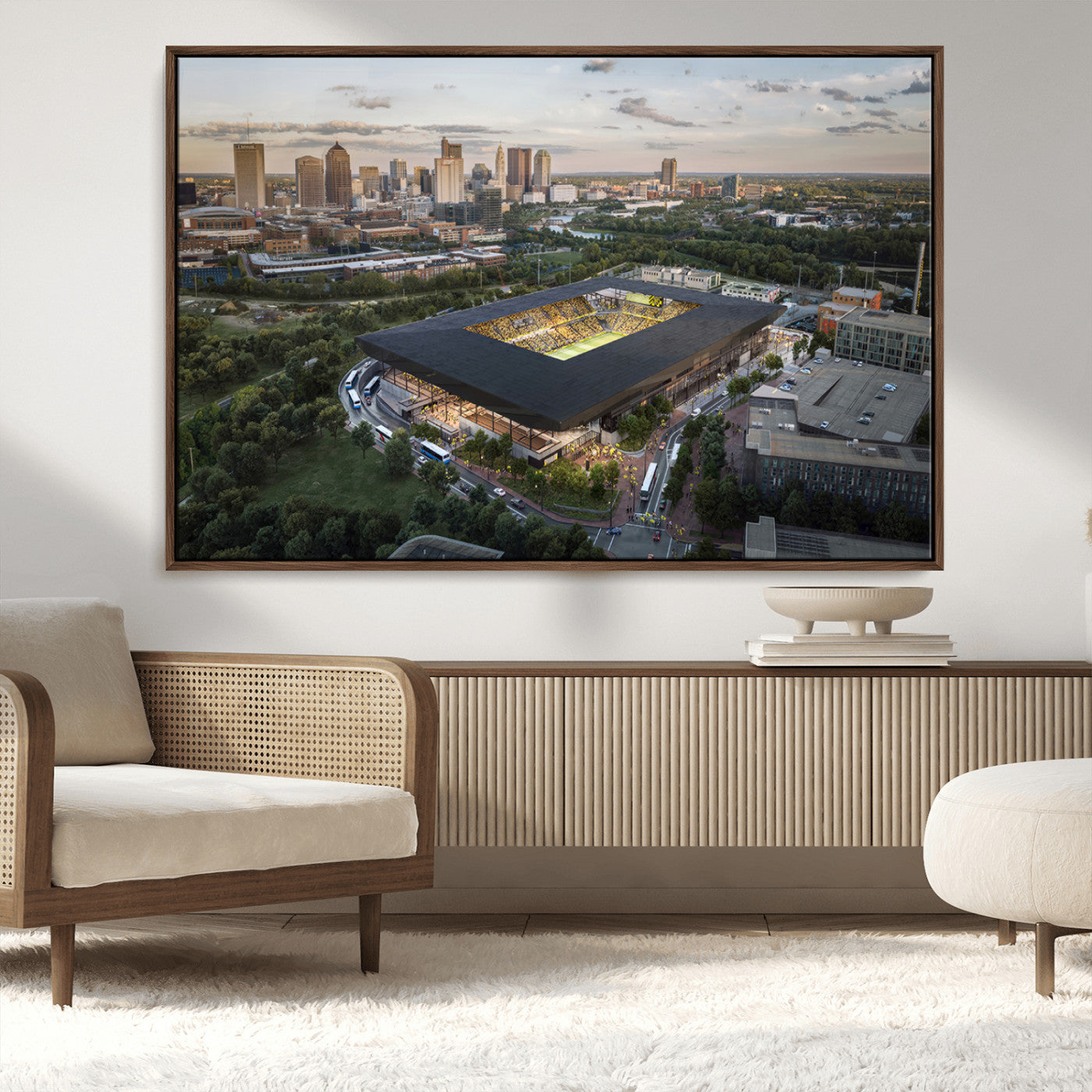 MGV-FC-36X24 - Columbus Crew Soccer Team Print - Columbus Crew Stadium Wall Art, Columbus Crew Soccer Wall Art