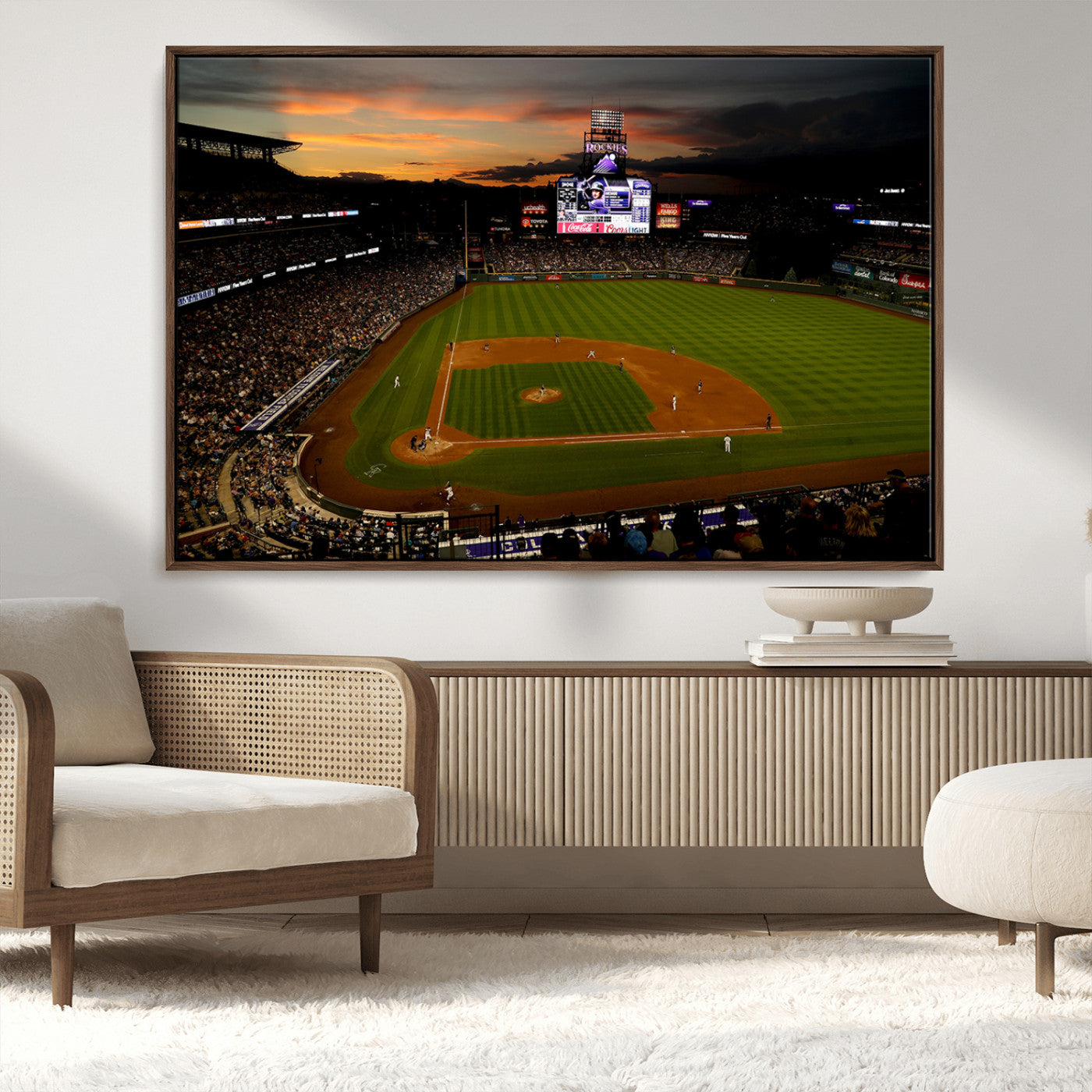 MGV-FC-36X24 - Colorado Rockies Coors Field Wall Art Canvas Print - MLB Baseball Stadium