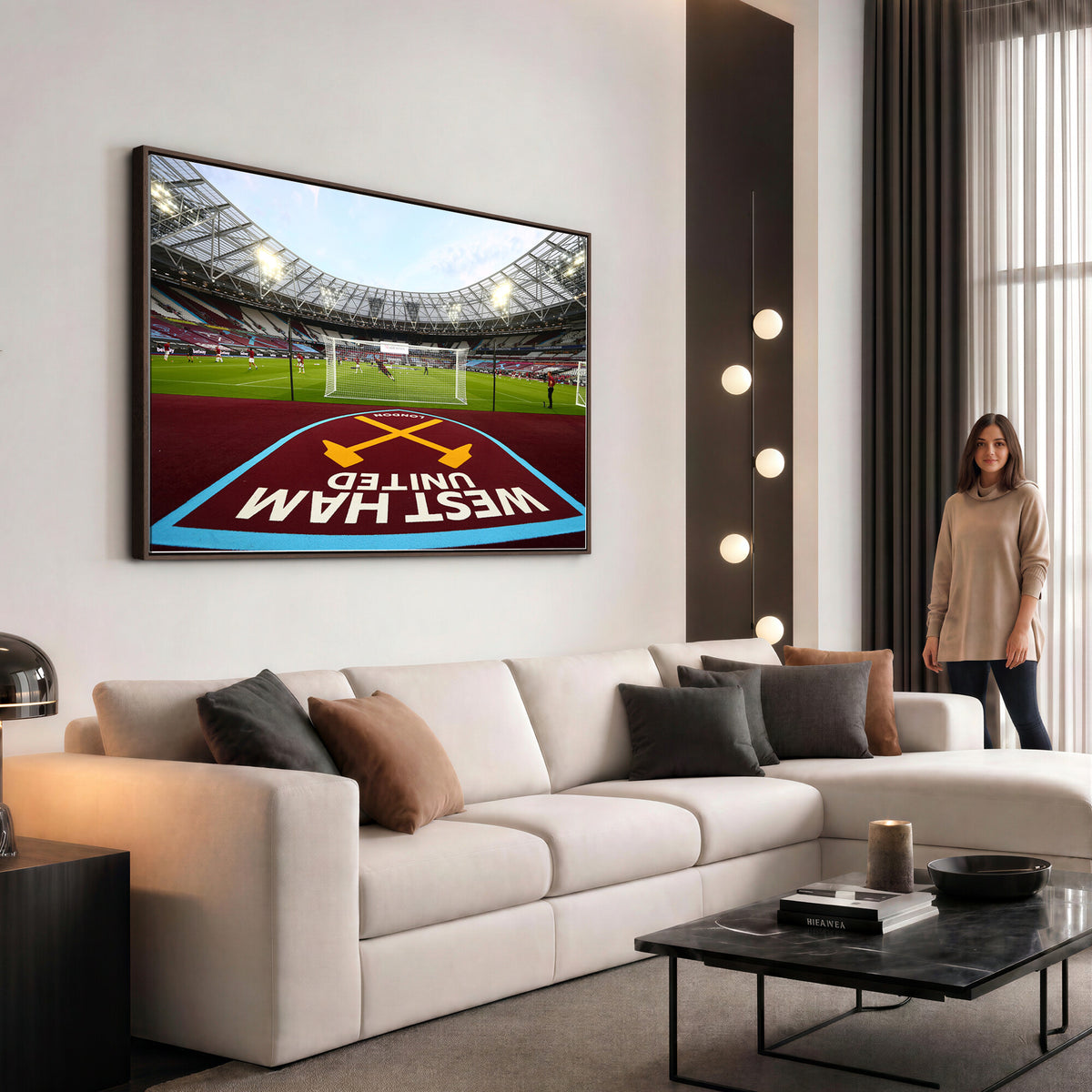 77367-MGV-CV-36X24 - West Ham United FC Stadium Canvas Wall Art, London Stadium