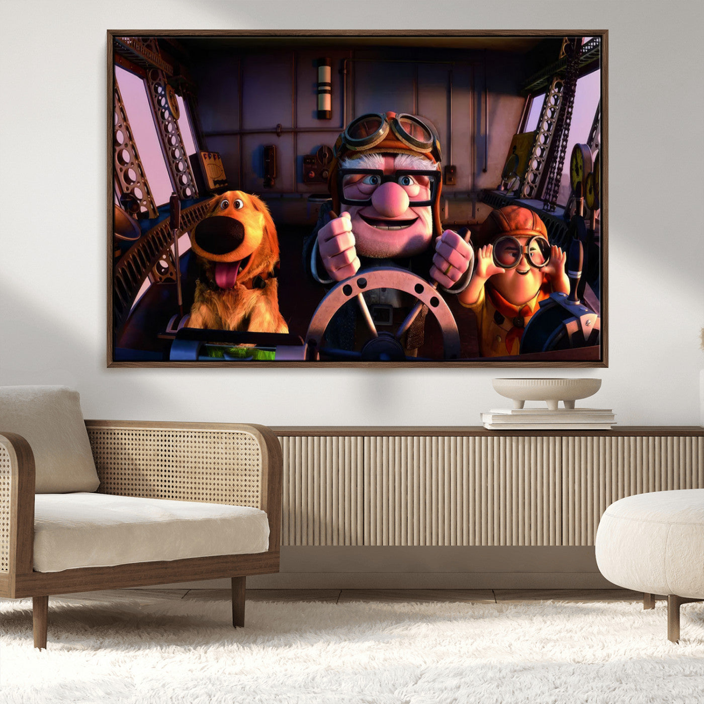 MGV-FC-36X24 - Carl Russel And Dog, Movie Up Poster, Movie Up Wall Art, Movie Up Poster Print, Carl