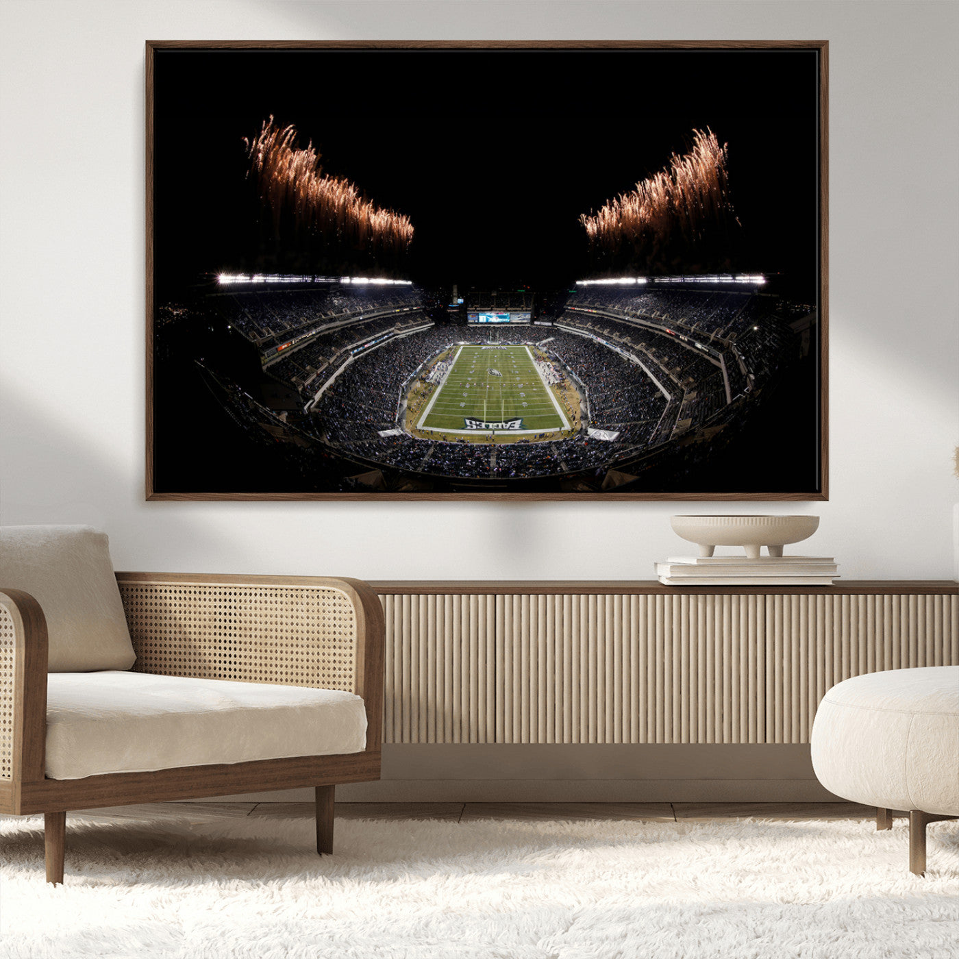 MGV-FC-36X24 - Eagles Field Stadium Wall Art | Philadelphia Eagles Football Team Print - Philadelphia Lincoln