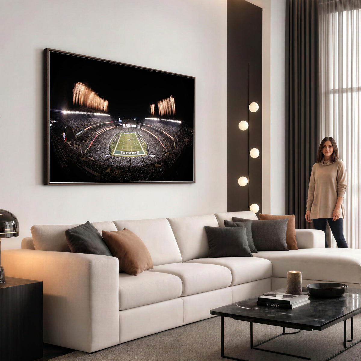 48893-MGV-CV-36X24 - Eagles Field Stadium Wall Art, Lincoln Financial Field