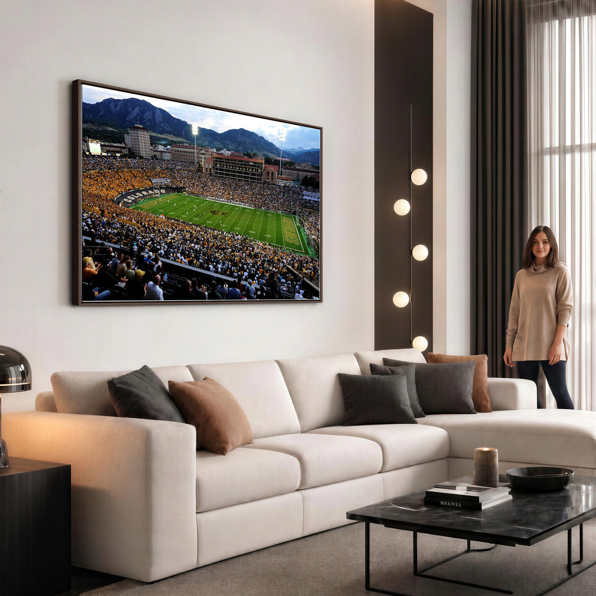 60552-MGV-CV-36X24 - Folsom Field, University of Colorado Buffaloes Football