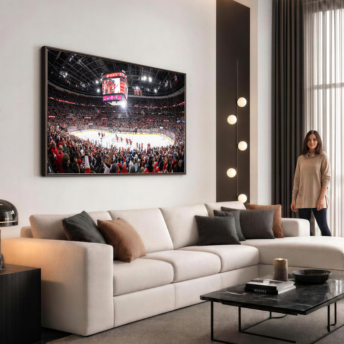 15750-MGV-CV-36X24 - Amerant Bank Arena Wall Art Canvas Print, Hockey Arena