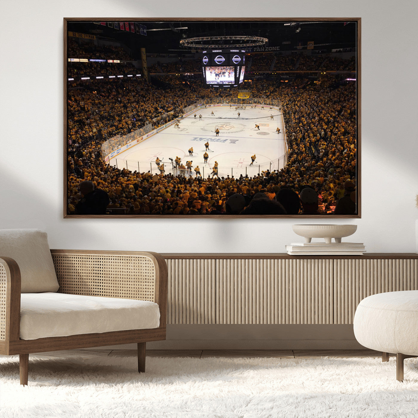 MGV-FC-36X24 - Bridgestone Arena - Nashville Predators Hockey Team Print - Nashville Wall Art Canvas Print