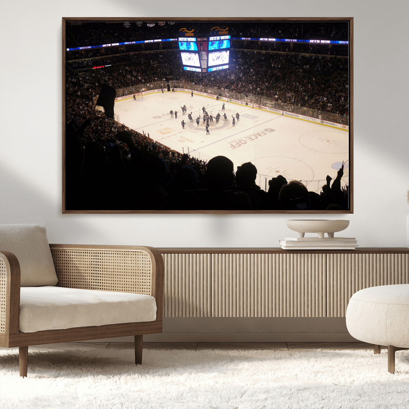 MGV-FC-36X24 - Canada Life Centre Wall Art | Winnipeg Jets Hockey Team Print Canvas | Ready to Hang | Winnipeg Wall
