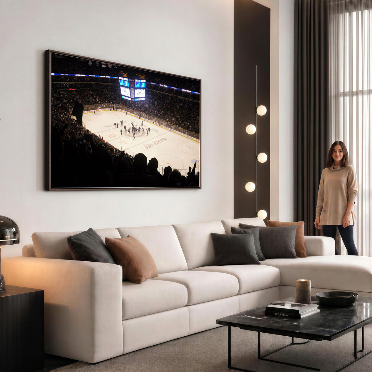22497-MGV-CV-36X24 - Canada Life Centre Wall Art | Winnipeg Jets Hockey Team Print Canvas | Ready to Hang | Winnipeg Wall