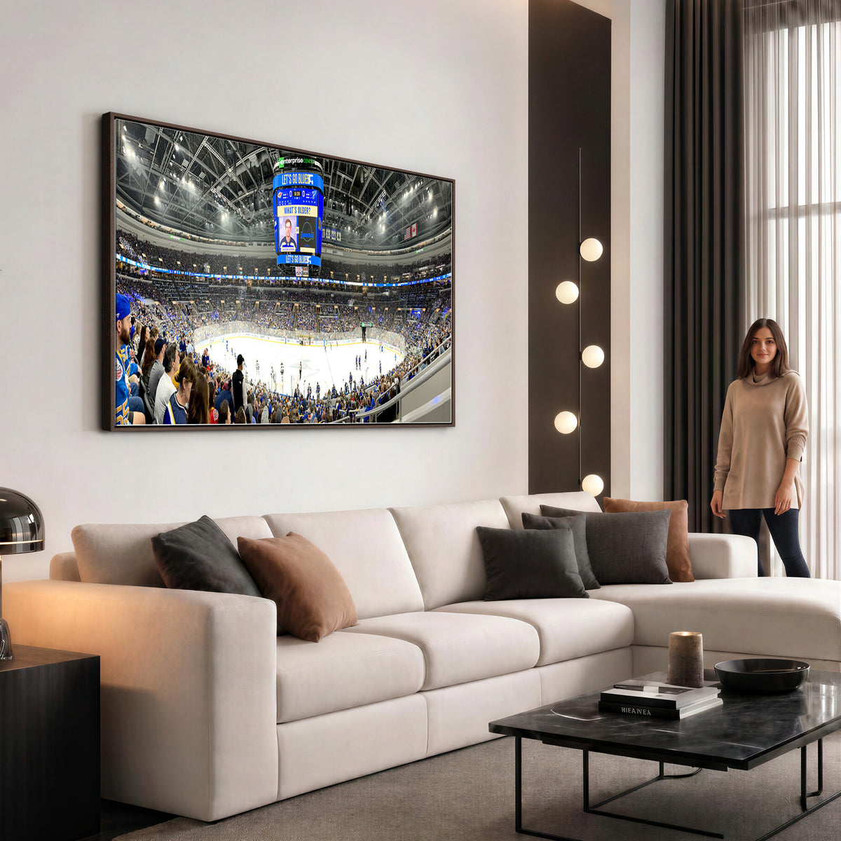 55708-MGV-CV-36X24 - Enterprise Center, Missouri St. Louis Blues Ice Hockey