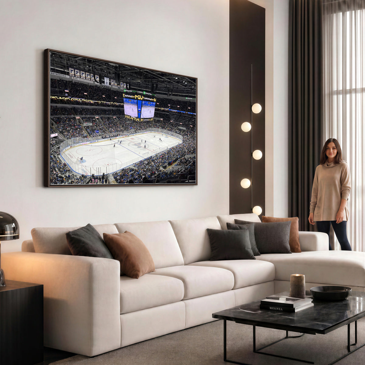 75222-MGV-CV-36X24 - Enterprise Center Missouri St. Louis Blues Hockey Stadium