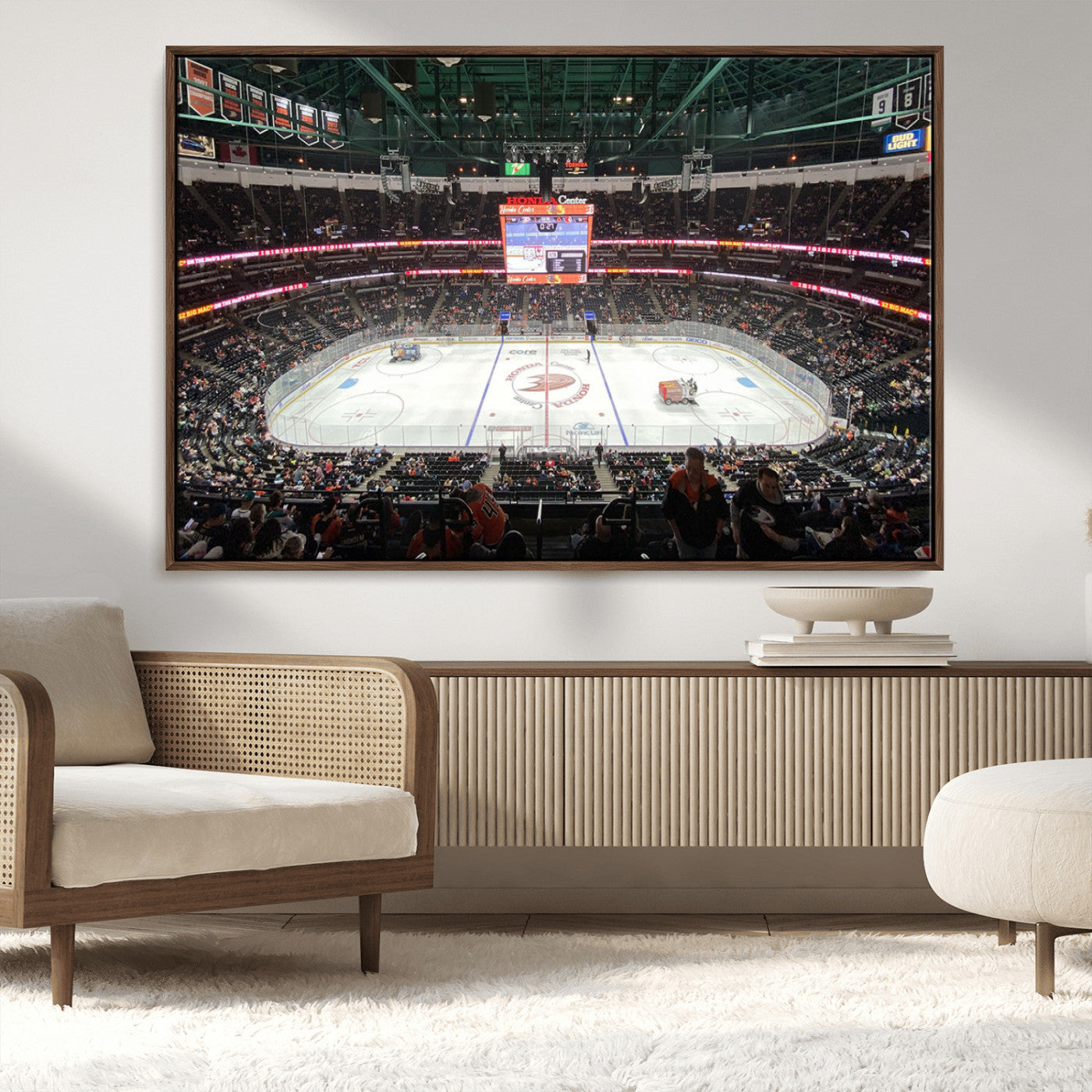 MGV-FC-36X24 - Honda Center California Anaheim Ducks Ice Hockey Stadium Canvas Print Wall Art