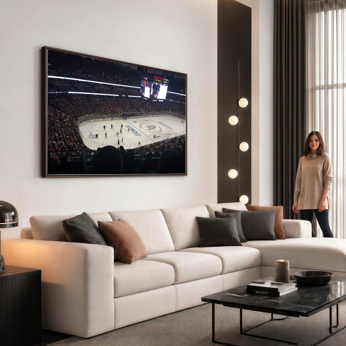 24634-MGV-CV-36X24 - Honda Center California Anaheim Ducks Hockey Stadium Wall Art